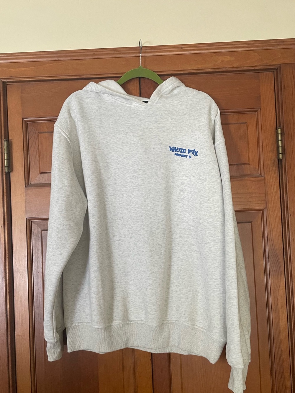 White fox hoodie